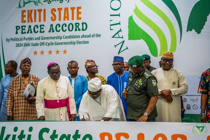 Ekiti guber: 13 parties sign peace pact