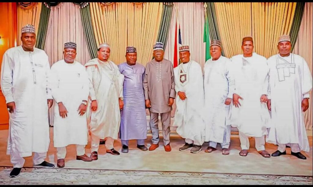 Minister Matawalle leads eight Zamfara lawmakers to Tinubu, pledges APC loyalty
